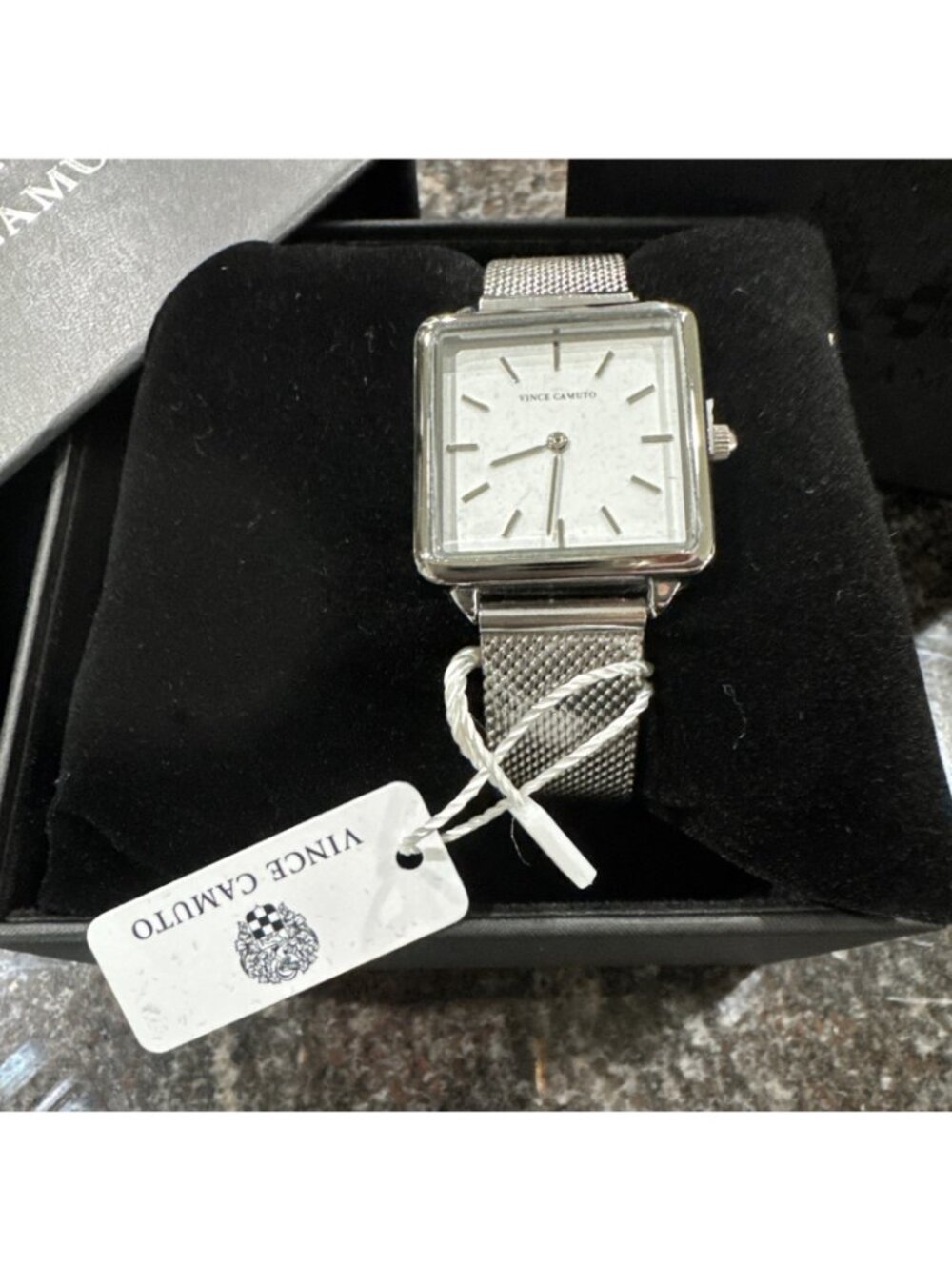 Vince Camuto Freya Watch Japanese Movement W/Box Silver Mesh Band - Picture 3 of 11